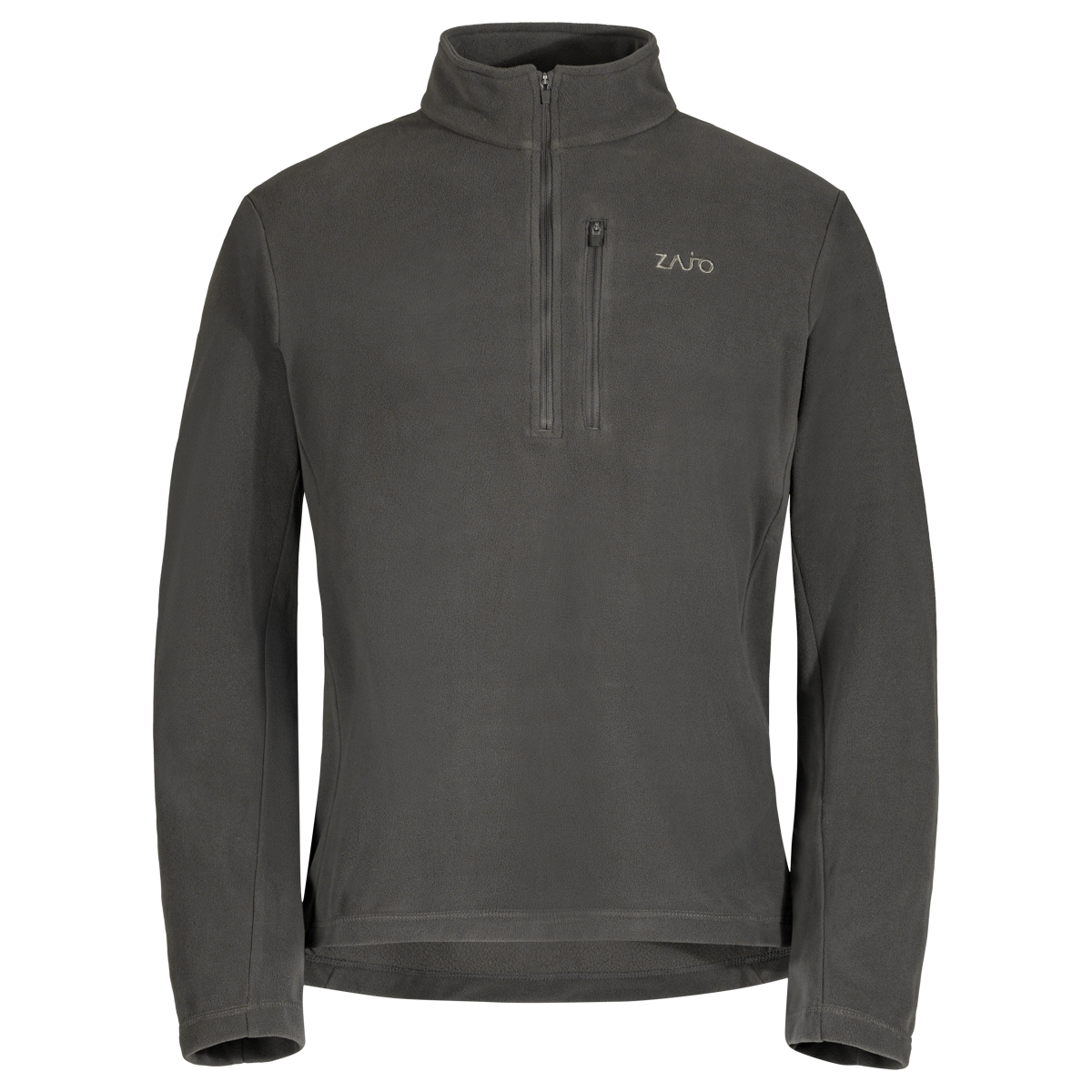 Auro Men's Fleece Zip Top — Black Olive