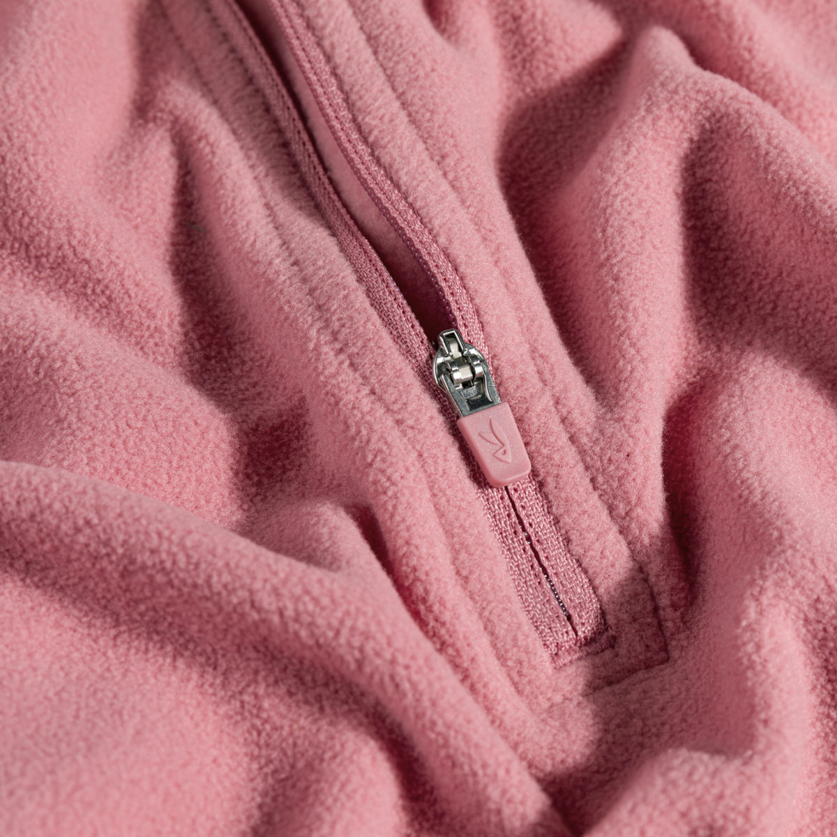 Auro Women's Fleece Zip Top — Tea Rose