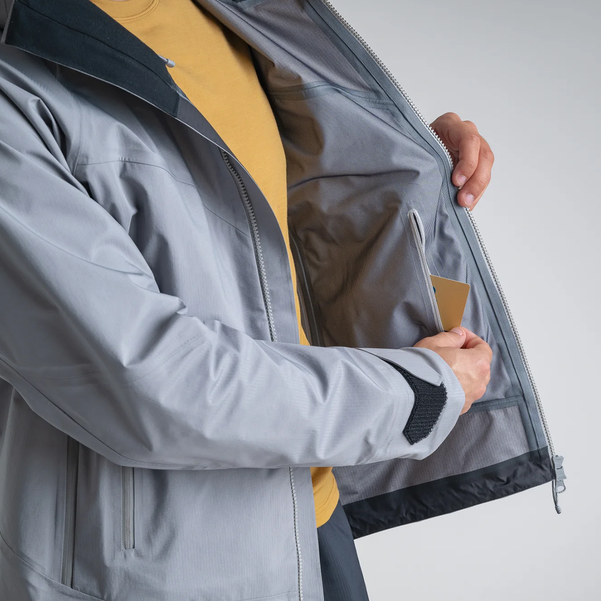 Torento Men's Waterproof 3L Jacket — Titanium Grey