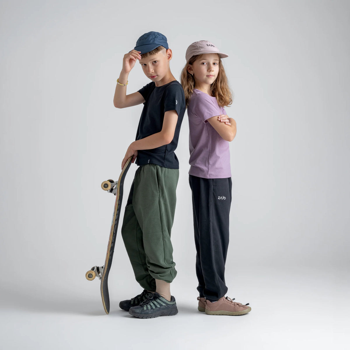 Amo Kid's Merino T-shirt — Thyme Green
