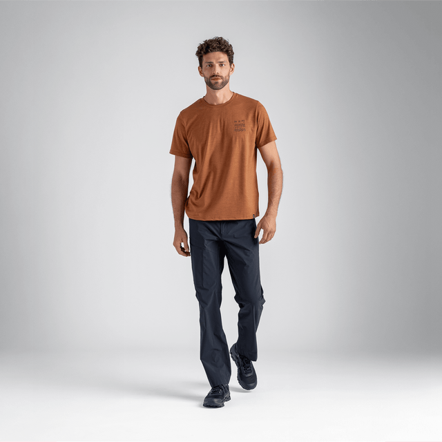 Kora Men's Merino T-shirt — Grey Navy