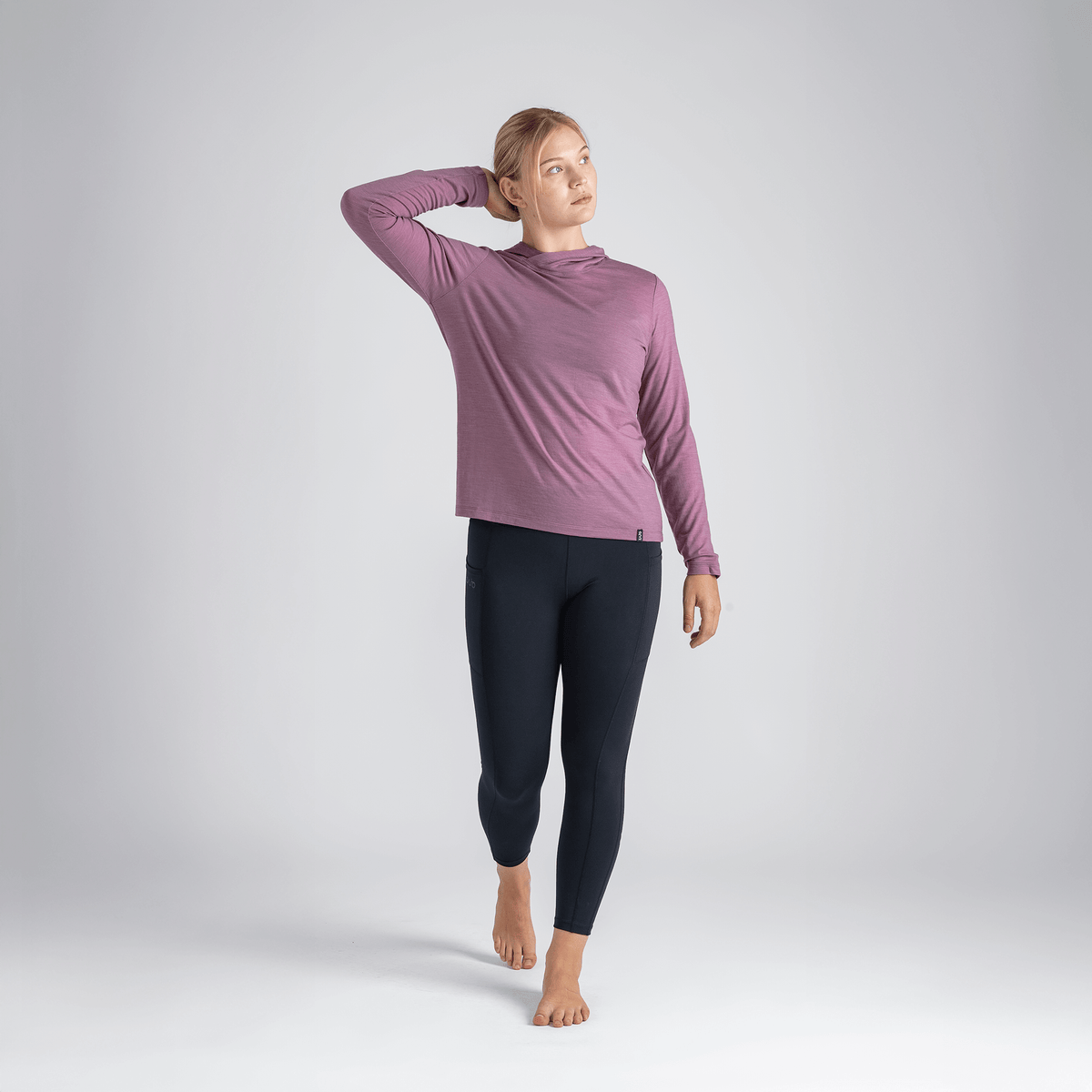 Kora Women's Merino Hoodie — Falcon Grey