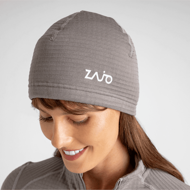 Kovri Merino Grid Beanie — Earth Red