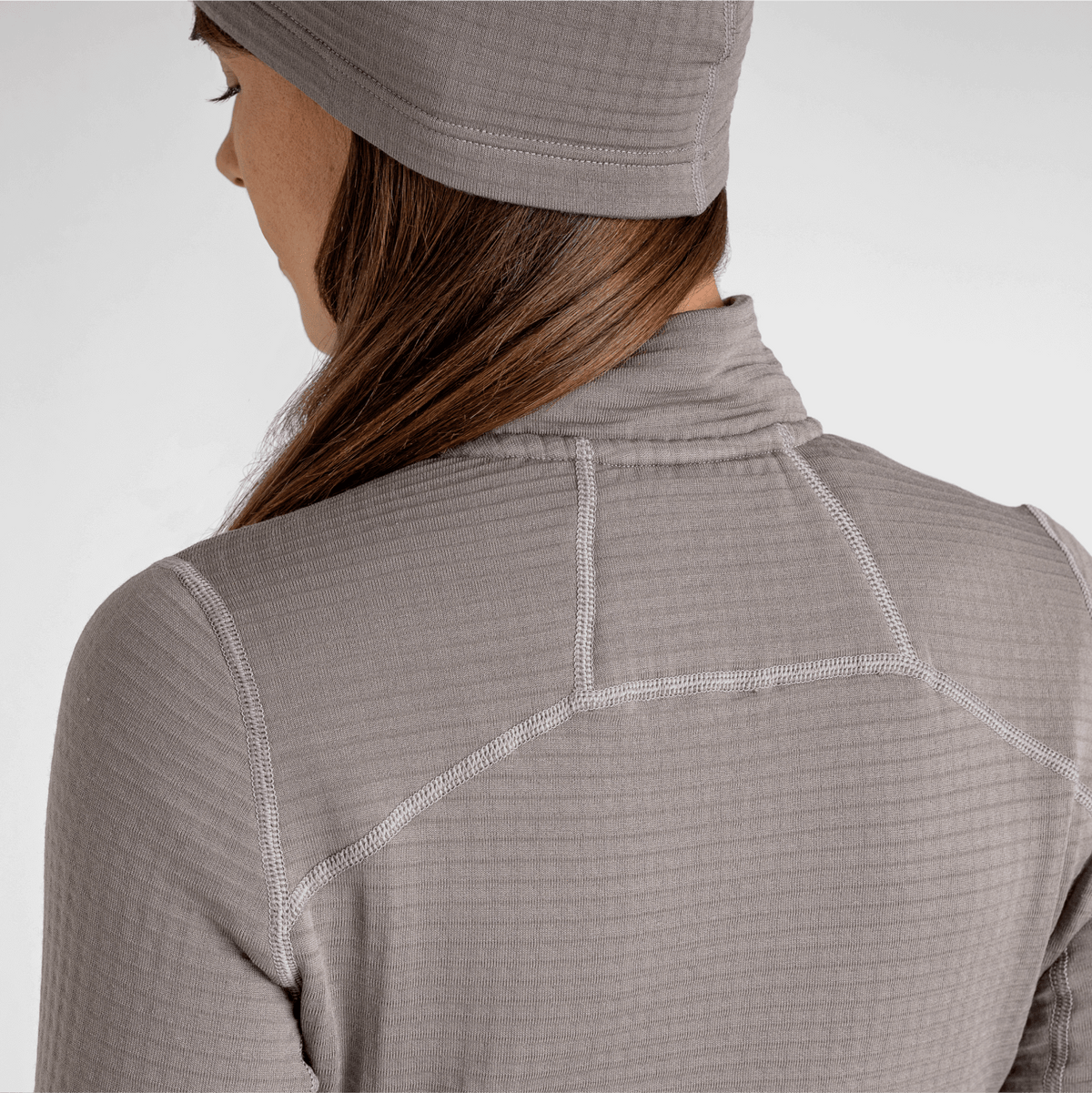 Kovri Women's Merino Grid Jacket — Golden Brown