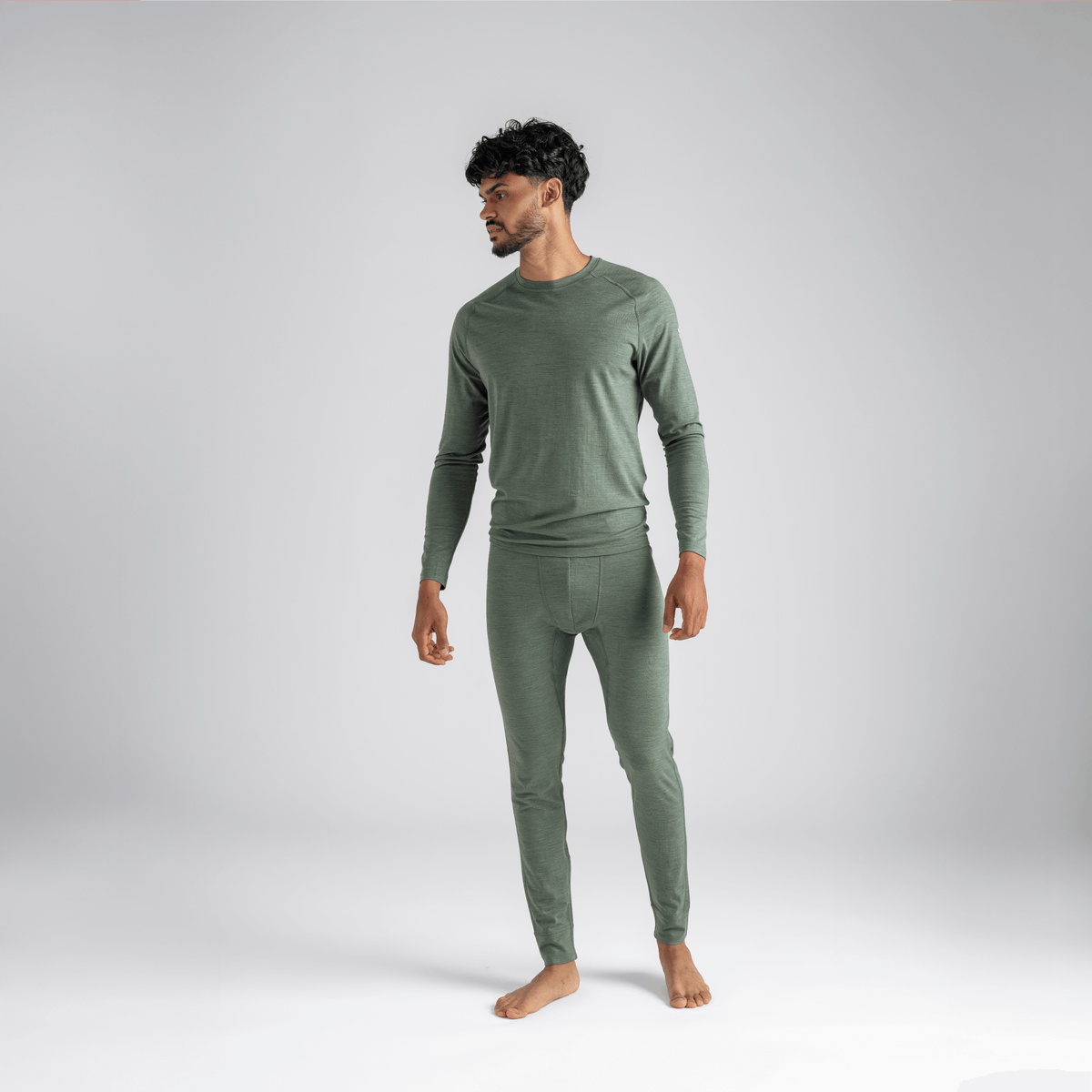 Senti Men's Merino Pants — Thyme Green