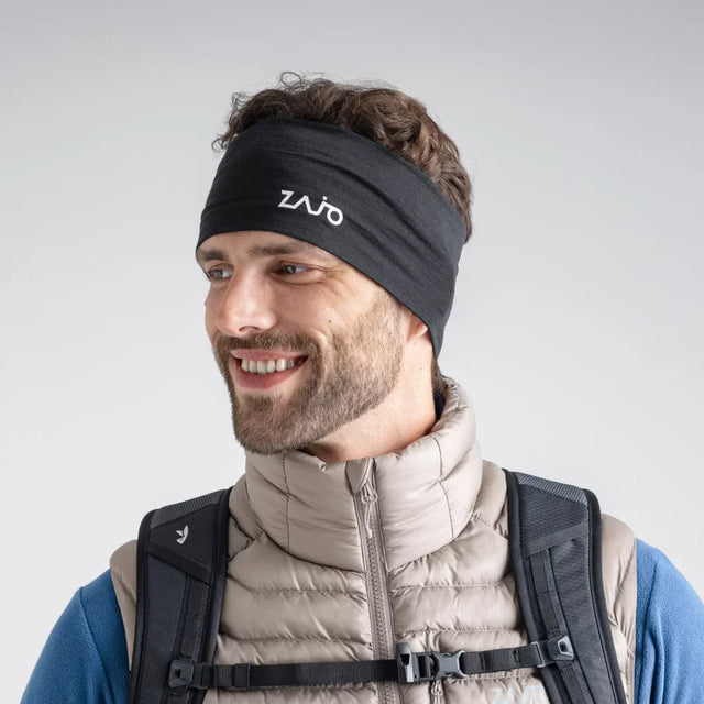 Senti Merino Headband — Black Olive