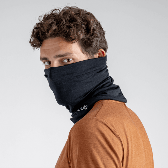Senti Merino Multifunctional Scarf — Grey Navy