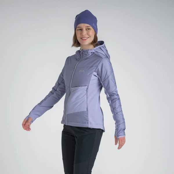Spiro Women's Insulated Hybrid Jacket — Burned Red