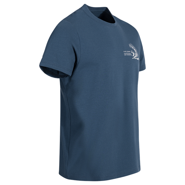 Arbo Men's Organic Cotton T-shirt — Navy Water