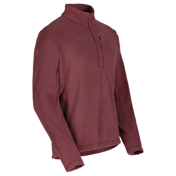 Auro Men's Fleece Zip Top — Burned Red