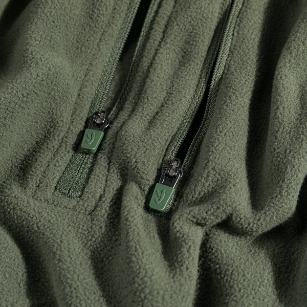 Auro Men's Fleece Zip Top — Thyme Green