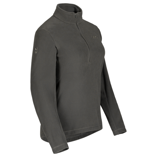 Auro Women's Fleece Zip Top — Black Olive