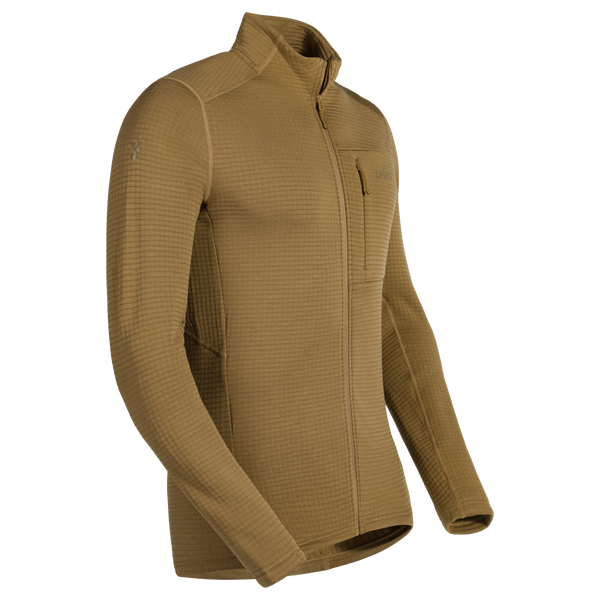 Kovri Men's Merino Grid Jacket — Golden Brown