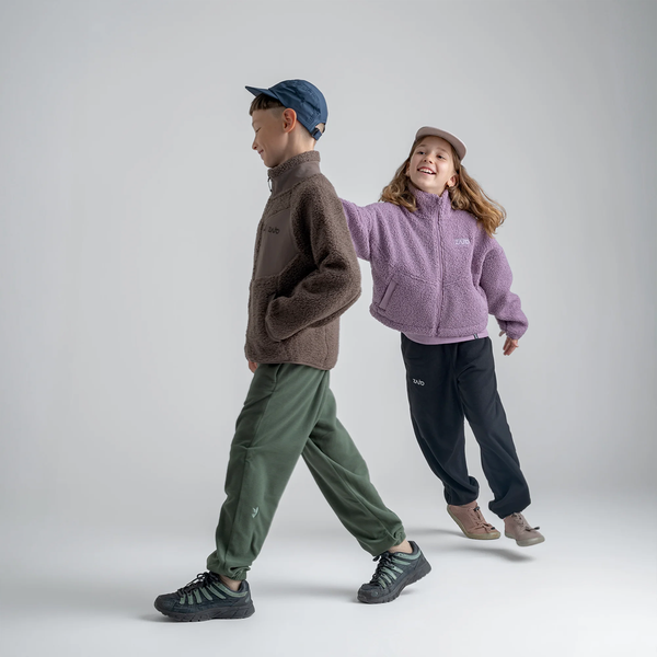 Palpo Kid's Pile Fleece Cropped Jacket — Iced Mauve