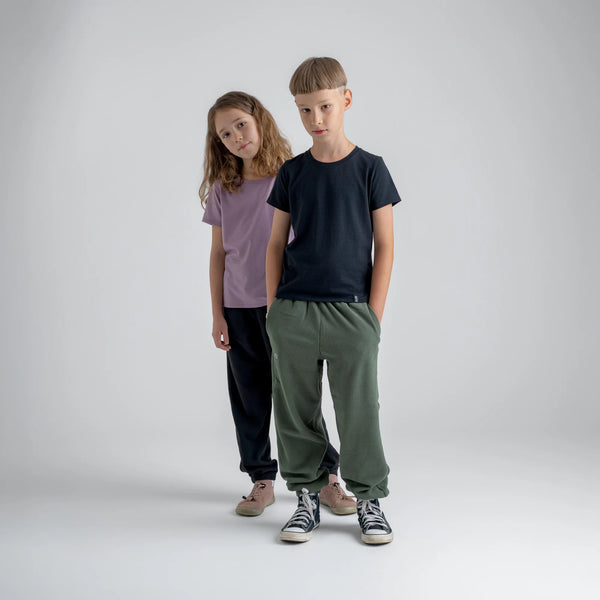 Amo Kid's Merino T-shirt — Thyme Green