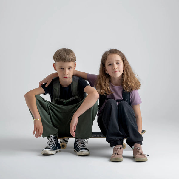 Amo Kid's Merino T-shirt — Thyme Green