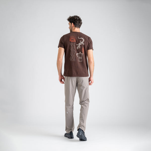 Arbo Men's Organic Cotton T-shirt — Dark Green Element