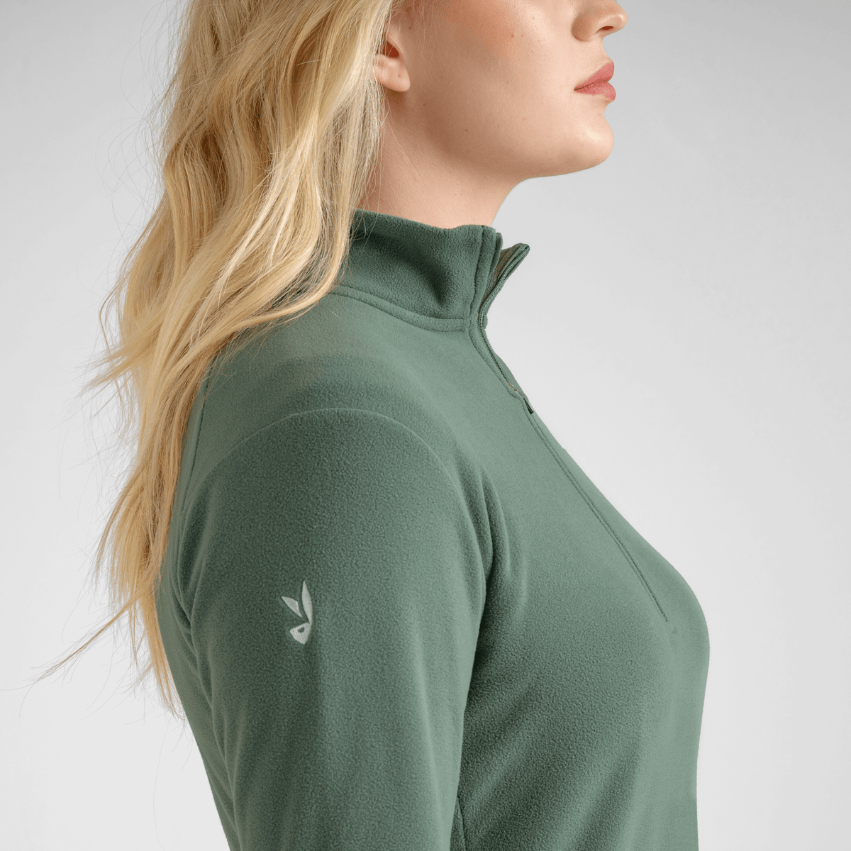 Auro Women's Fleece Zip Top — Beige