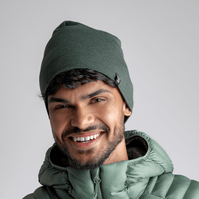 Hejma Merino Beanie — Dark Green