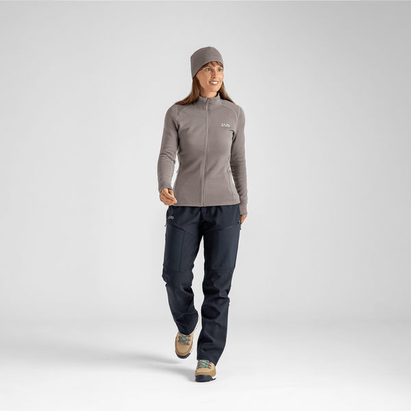 Kovri Women's Merino Grid Jacket — Taupe Beige