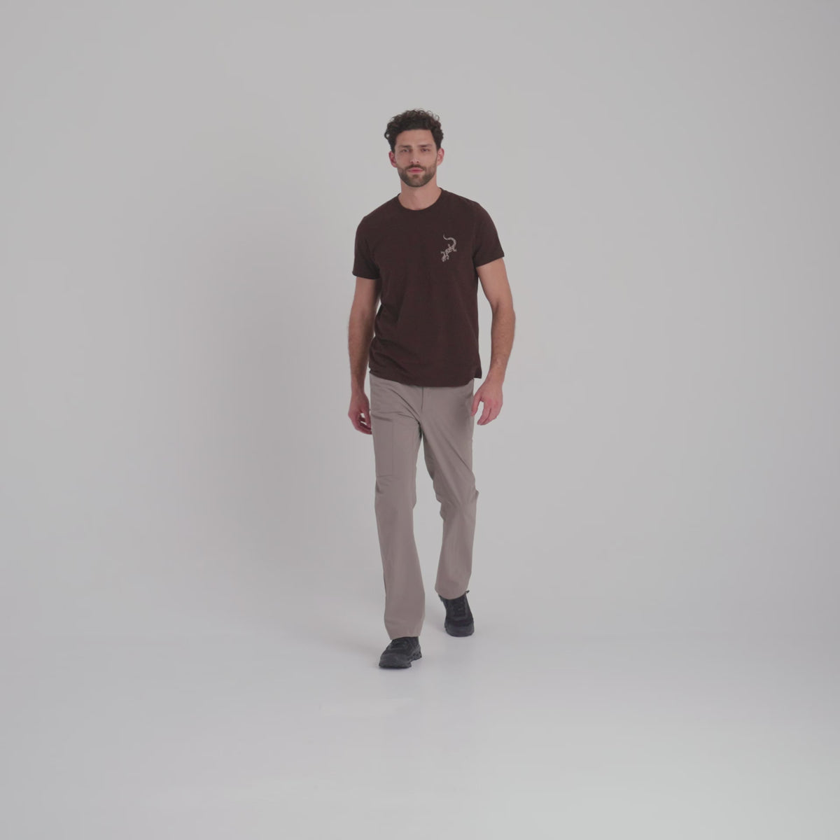 Arbo Men's Organic Cotton T-shirt — Dark Green Element