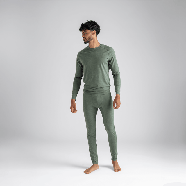 Senti Men's Merino Pants — Thyme Green
