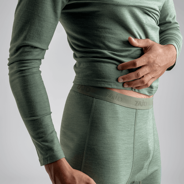 Senti Men's Merino Pants — Thyme Green