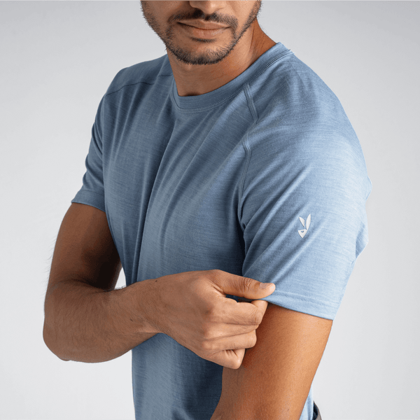 Senti Men's Merino T-shirt — Dark Navy