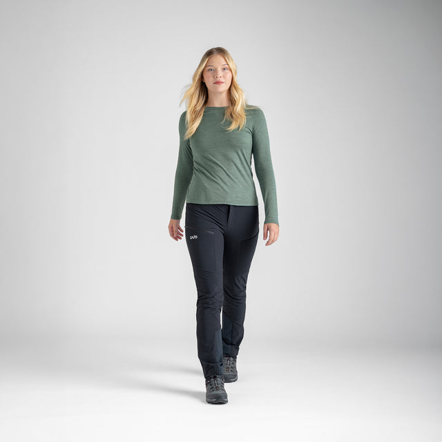 Senti Women's Merino Longsleeve — Dark Navy