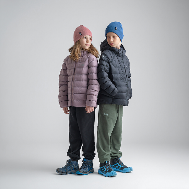 Musko Kid's Insulated Hooded Jacket — Iced Mauve